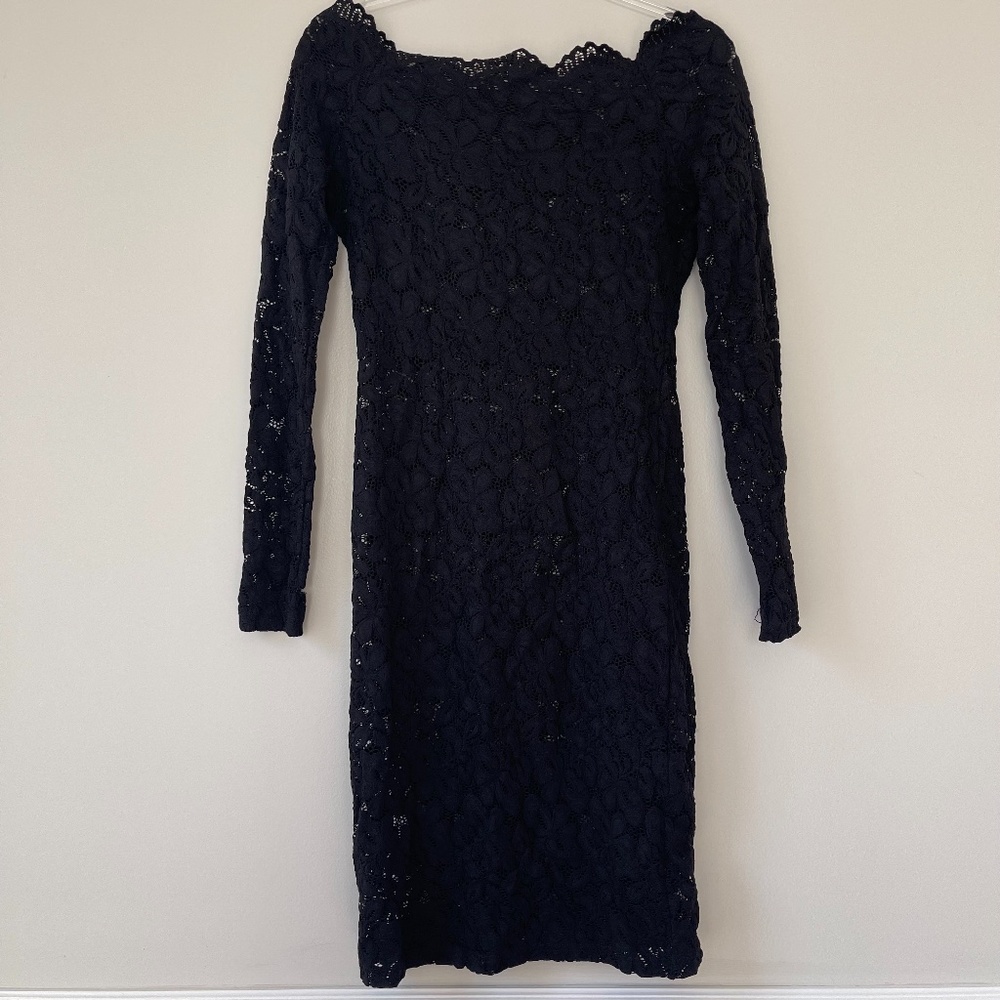 Black Lace Dress‎ Sz S